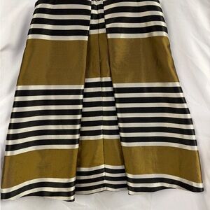 ASOS Mini Jacquard Striped Black and Gold Women's Dress